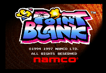 Point Blank Title Screen